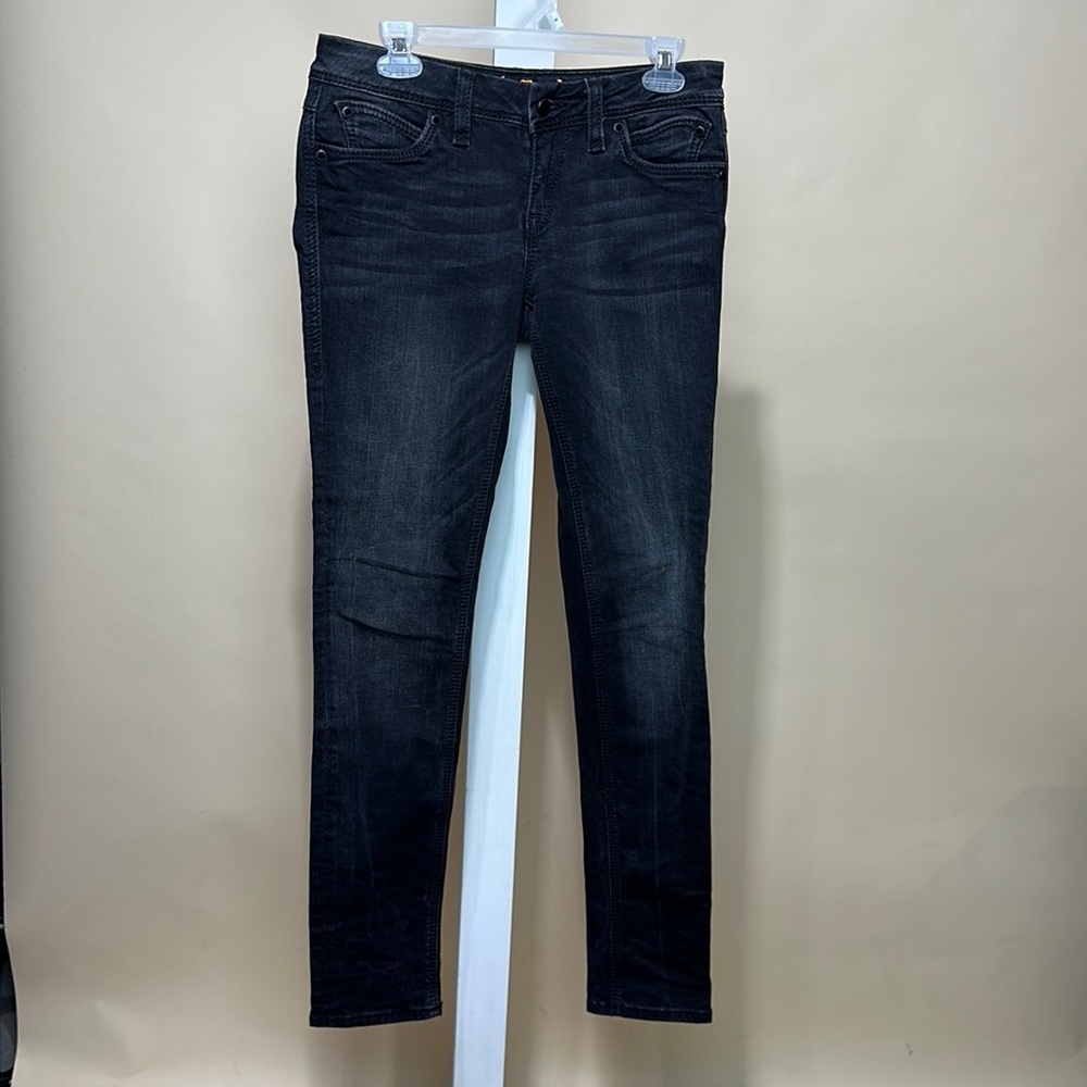 Rock Revival Charlotte Skinny 28 Black Sequin Pockets bling
